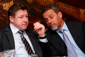 Ivo Jelušić i Milan Bandić (Foto Siniša Kosić /Medijska mreža)