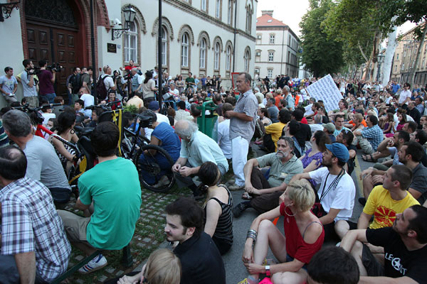 prosvjed ispred Ministarstva (Foto: Saša Zinaja /Medijska mreža) prosvjed ispred Ministarstva (Foto: Saša Zinaja /Medijska mreža)