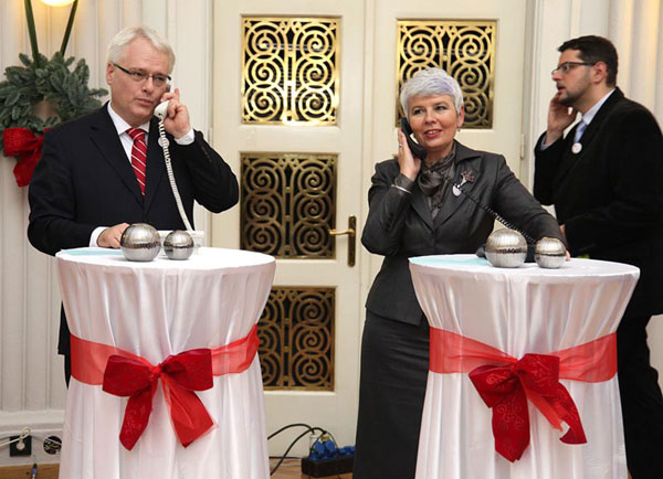 Ivo Josipović i Jadranka Kosor (Foto: Saša Zinaja /Medijska mreža)