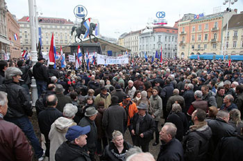 prosvjed branitelja (Foto: Saša Zinaja /Medijska mreža)