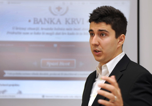 Martin Birač, autor projekta Banka krvi (Foto: Damir Krajac /CROPIX)