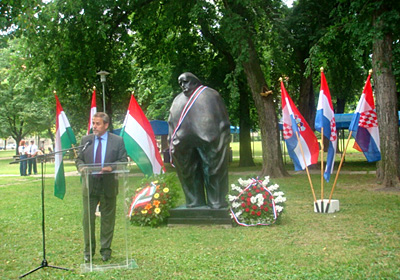 otkriven spomenik Krleži i Budimpešti (Foto: www.zagreb.hr)