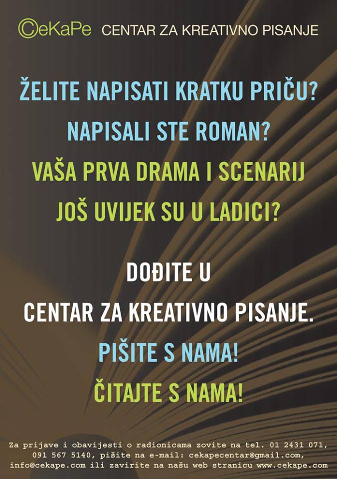 Upisi u CeKaPe-ove radionice pisanja!