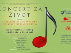 Koncert za život u sjećanje na Anu Rukavinu i maestra Vjekoslava Šuteja u Lisinskom