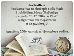 Poziv na druženje s Alis Marić, osnivačicom bloga i FB stranice Čitaj knjigu povodom drugog izdanja Češljugara autorice Donne Tartt