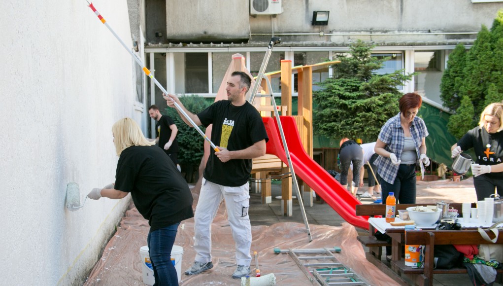 Projektom Pivovara moj susjed zaposlenici Zagrebacke pivovare sudjelovali u uredenju DV Petar Pan