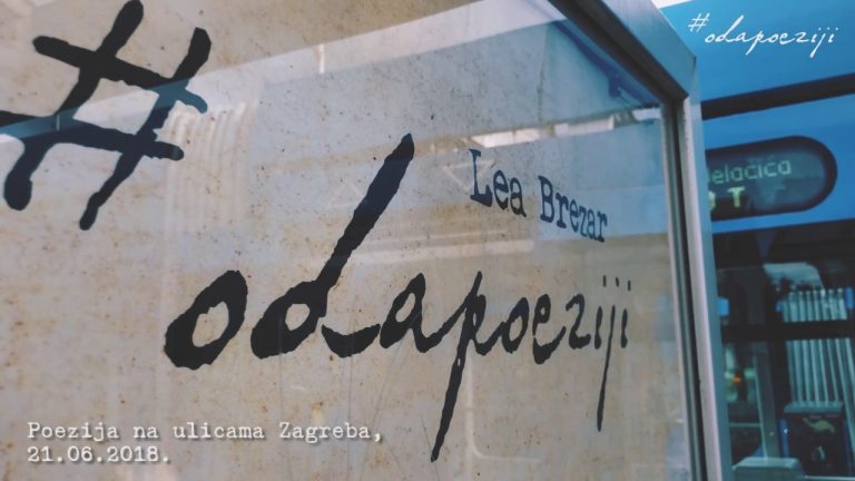City lights Zagreb plakata odradio i kulturnu instalaciju #odapoeziji