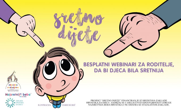 Besplatni webinari/online seminari  “Sretno dijete”