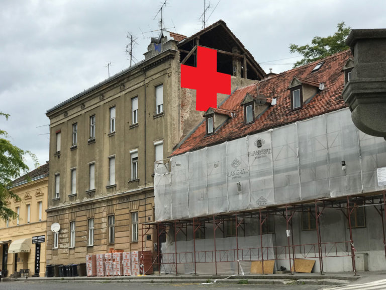 Projekt Ilica: Q’Art – postavljanje crvenih križeva na ilici