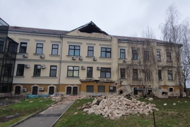 Sisačka bolnica, potres
