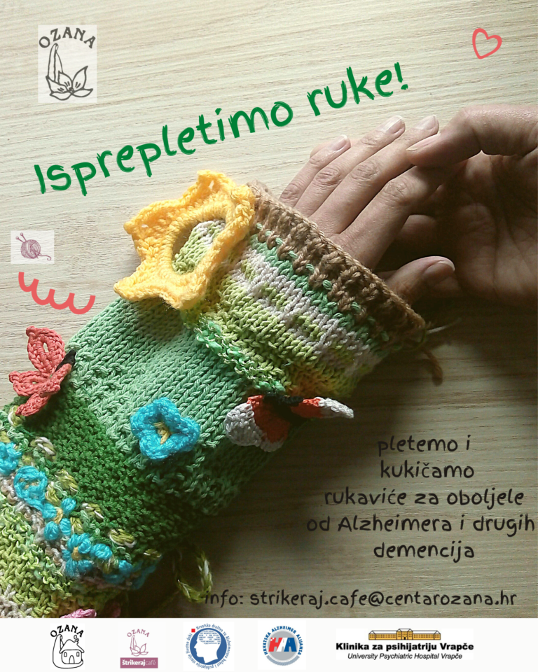 Isprepletimo ruke! Pletenje i kukičanje rukavića za osobe oboljele od Alzheimerove bolesti i drugih demencija