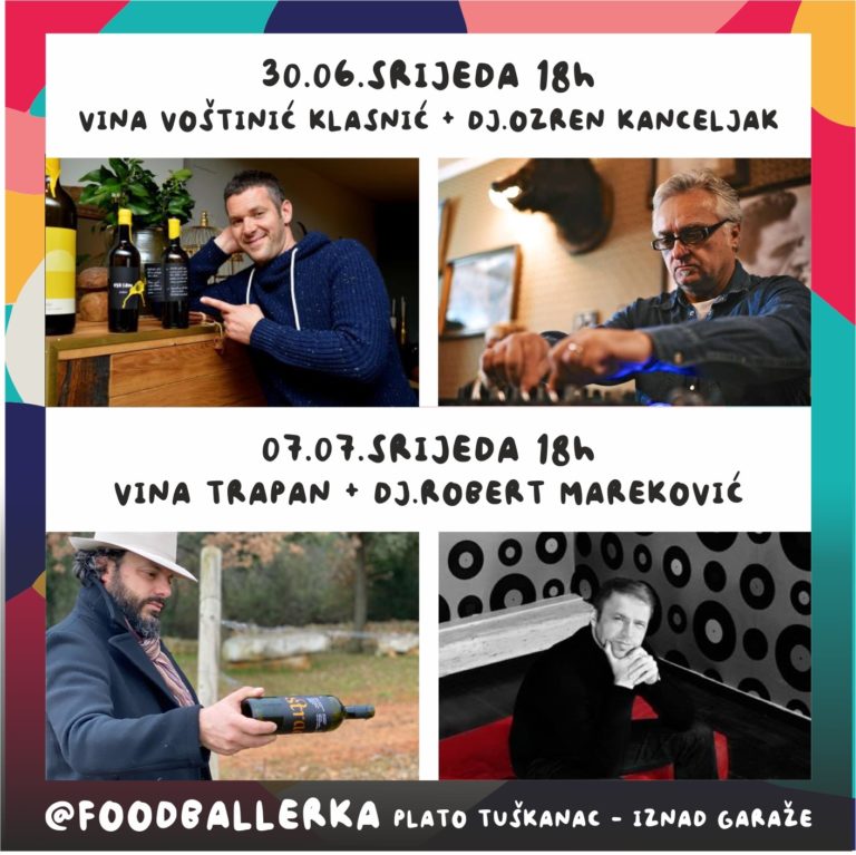 Vinske večeri & DJ’i na Foodballerki