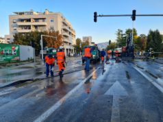 Vatrogasne intervencije uslijed puknuća vodovoda u Zagrebu