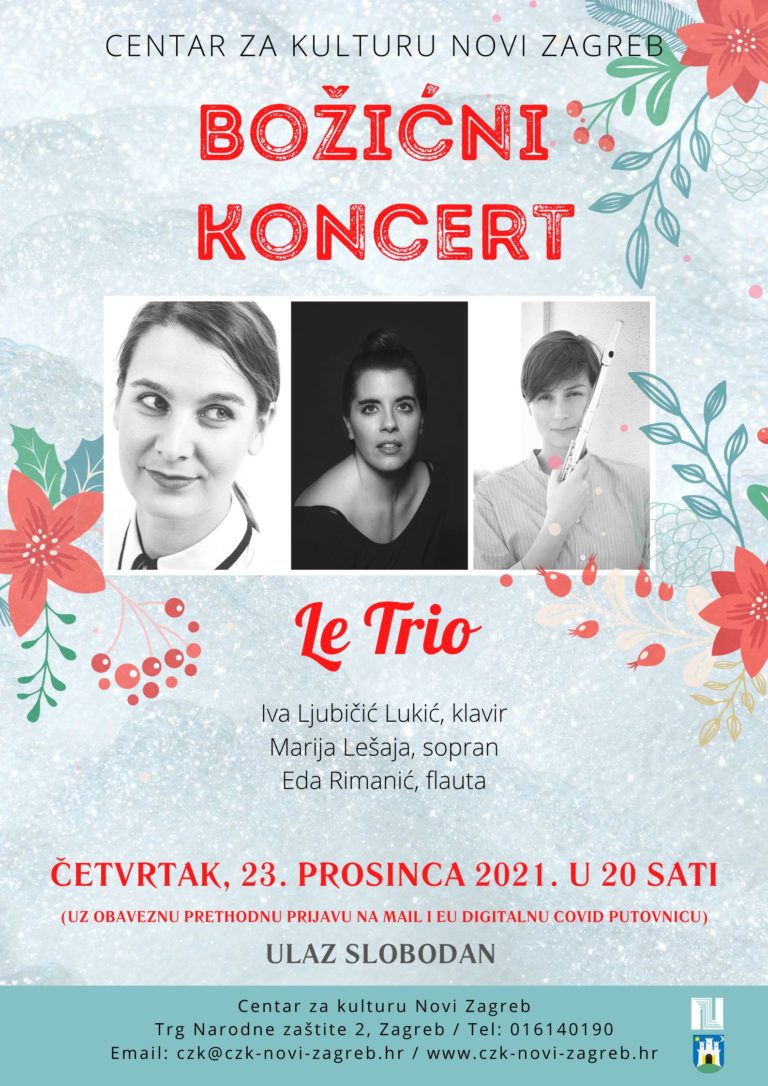 Božićni koncert ansambla LE TRIO
