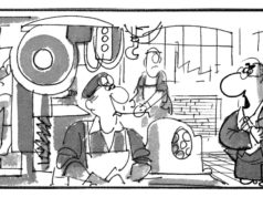 Izložba Ice Voljevice u Forumu – Karikature iz ciklusa Grga