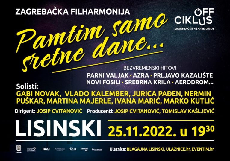 Bezvremenski hitovi zagrebačke pop rock škole uz pratnju Filharmonije