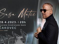 Saša Matić najavio dugoočekivani koncert u Čakovcu