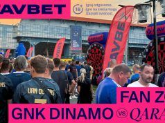 FAVBET fan zona na utakmici kvalifikacija za Ligu prvaka između Dinama i Qarabaga