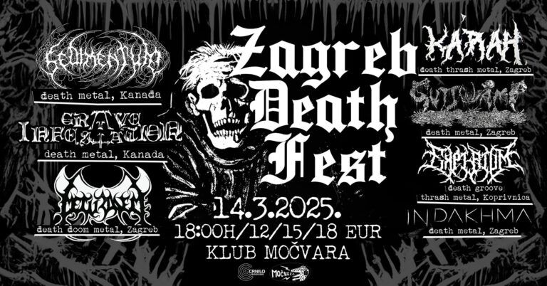 Zagreb Death Fest: Pripremite se za najžešći metal spektakl!
