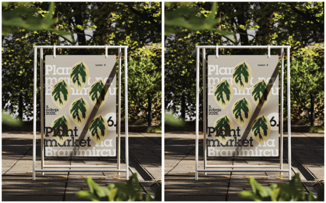 Plakat Plant market-tile