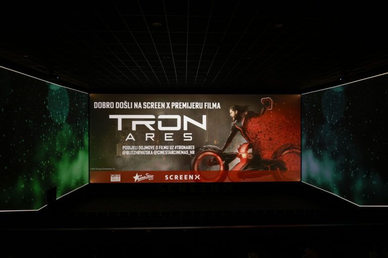 Zagreb je zakoračio u budućnost kina – održana premijera filma TRON: ARES u prvoj zagrebačkoj ScreenX dvorani!