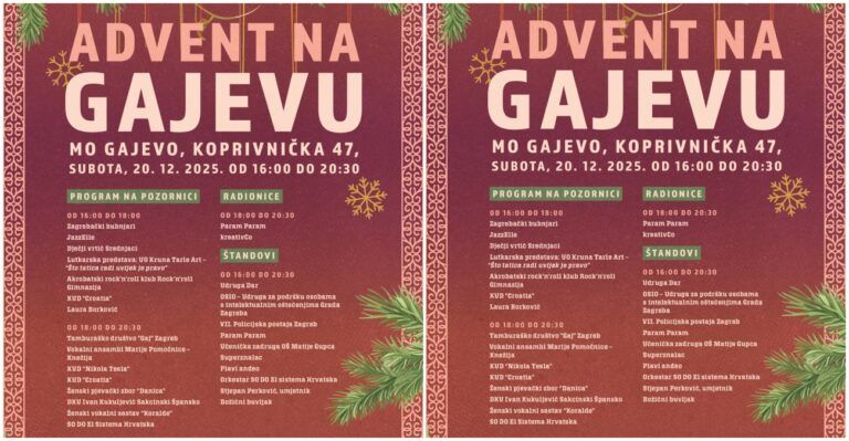 Advent na Gajevu 2025.
